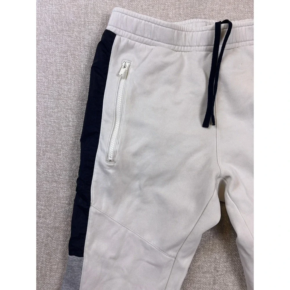Nike Mens Tech Fleece Joggers Cream Black Grey Colorblock Sweatpants Small